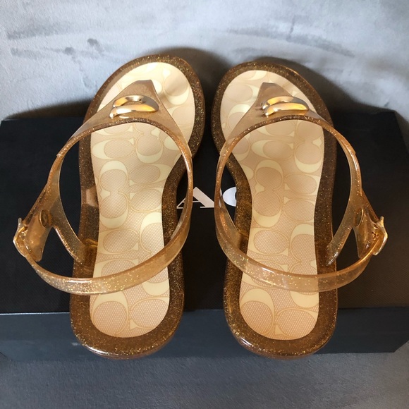 Coach Jelly Slingback Thong Sandals - Picture 4 of 11